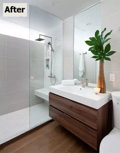 bathroom renovation after