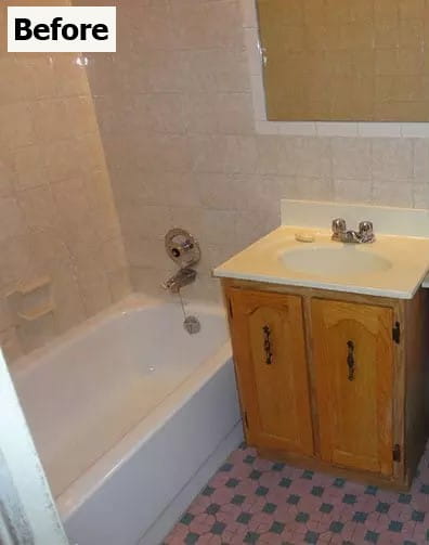 bathroom renovation before